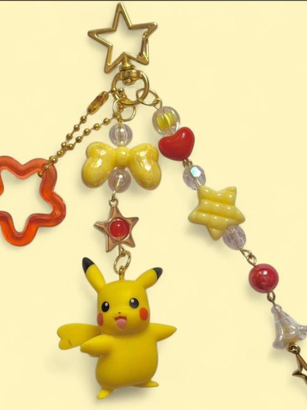 Pokemon Keychain Charm Cute Handmade Kawaii Beaded Bag Charm Gift Pikachu